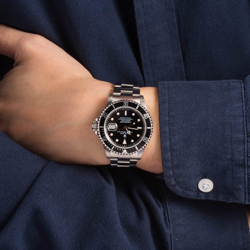 Pre-Owned Rolex Submariner 16610 Stainless Steel