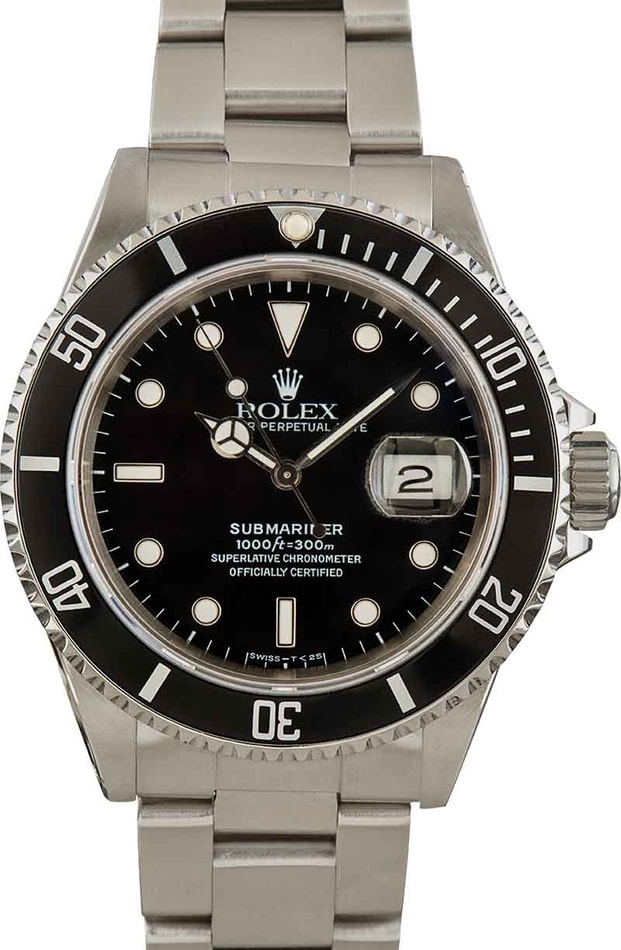 Buy Used Rolex Submariner 16610 Bob s Watches Sku 162518