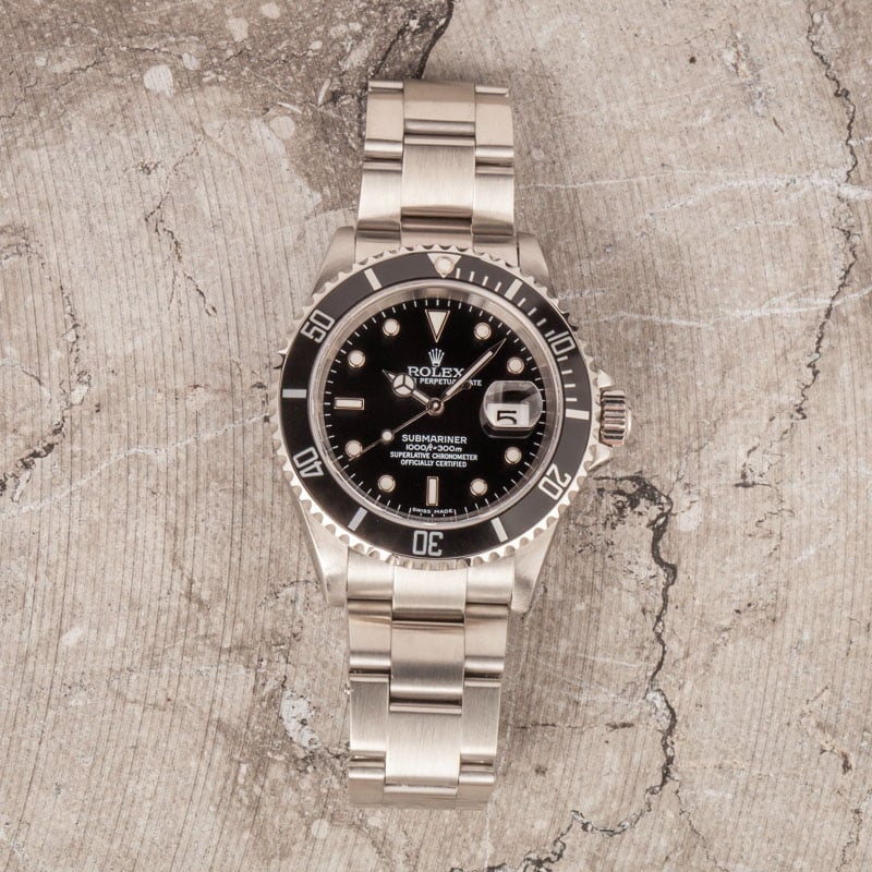 Rolex Submariner 16610T Black Dial