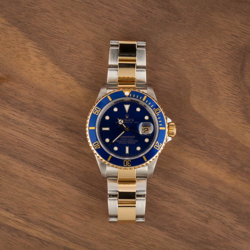 Rolex 16610 blue outlet bezel