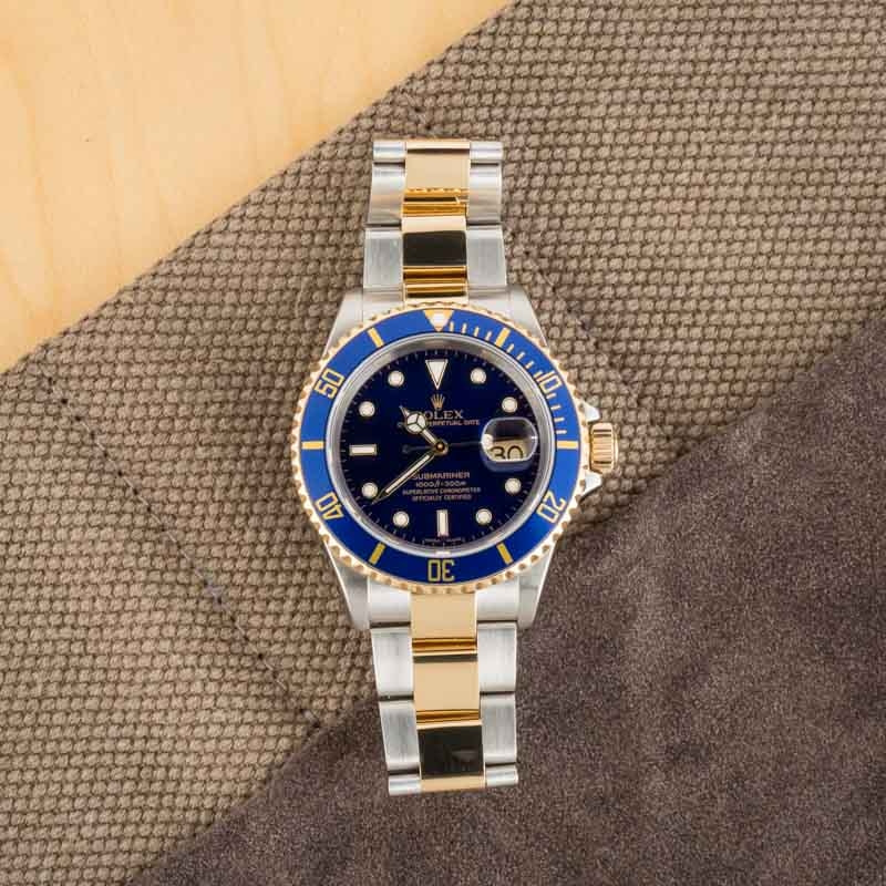 Men s Rolex Submariner 16613 Two Tone