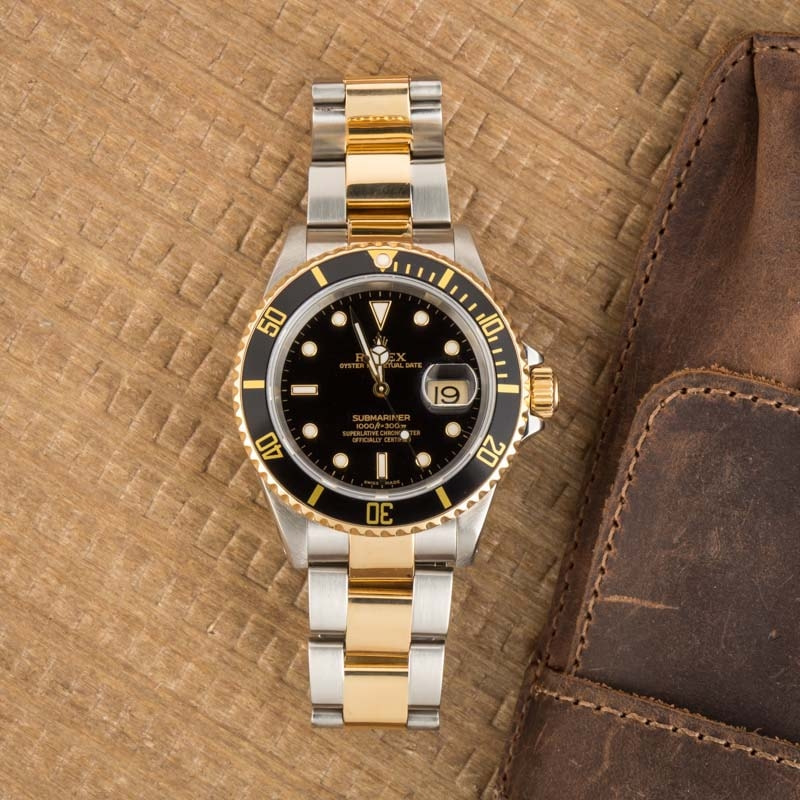 Rolex Submariner Two-Tone 16613 Black Watch