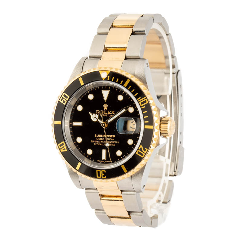 Rolex Submariner 16613 Black Dial