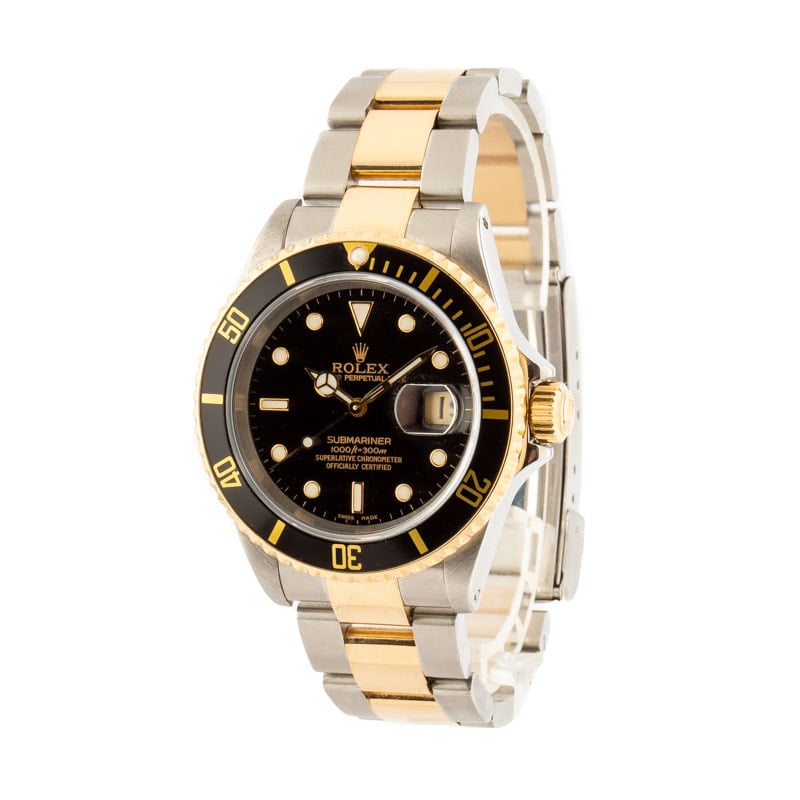 Rolex Submariner Two-Tone 16613 Black Watch