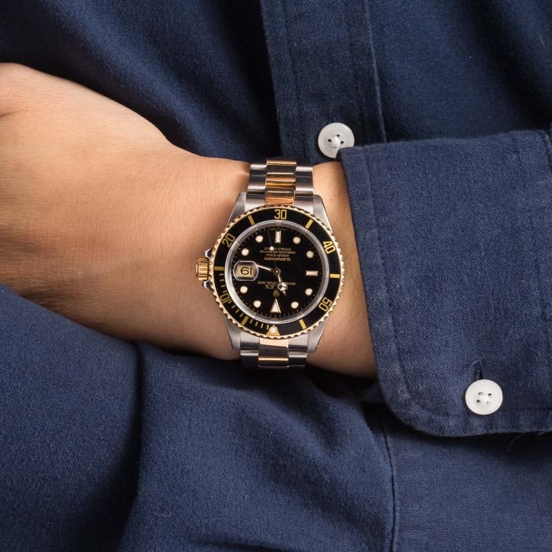 Rolex Submariner Two-Tone 16613 Black Watch