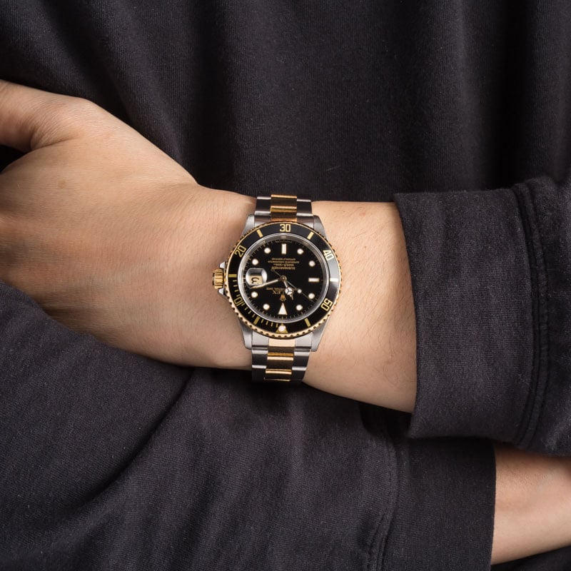 Rolex Submariner Two-Tone 16613 Black Watch