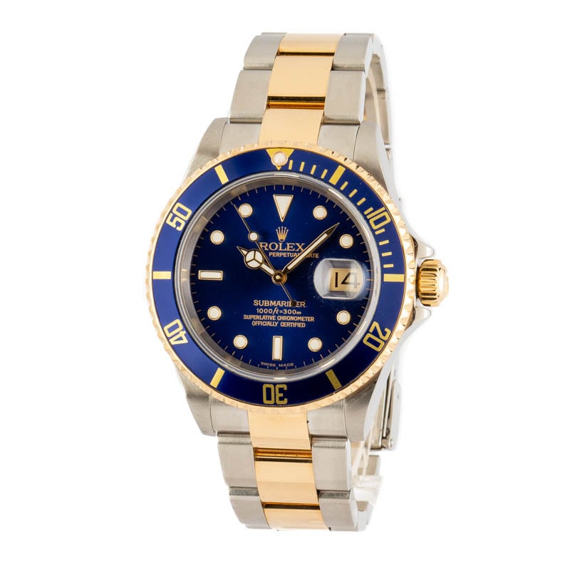 Pre-Owned Rolex Submariner 16613T Two Tone