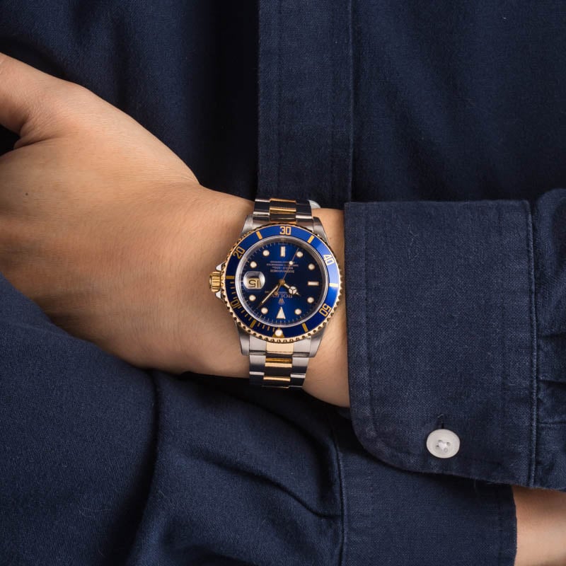 Men's Rolex Submariner 16613 Two Tone