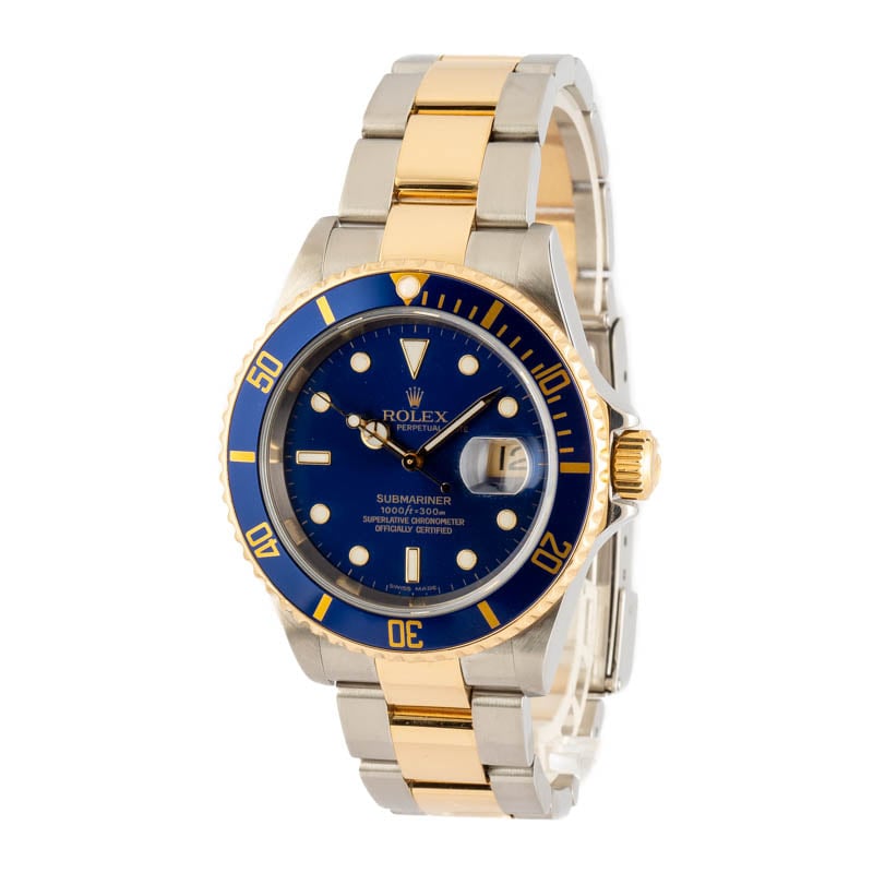 Rolex Submariner 16613T Blue Bezel