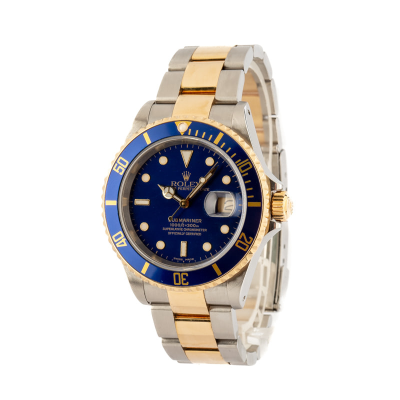 Men's Rolex Submariner 16613 Two Tone