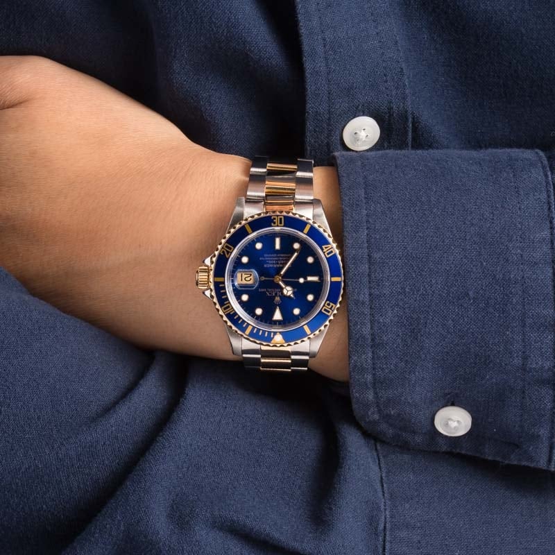 Rolex Submariner 16613 Two Tone Blue