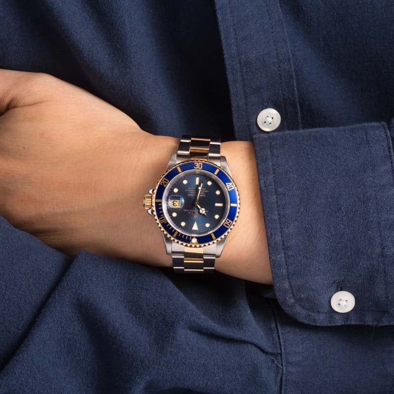 Rolex Submariner 16613 Blue Dial