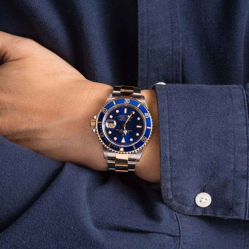 Rolex Submariner 16613 Two Tone Blue