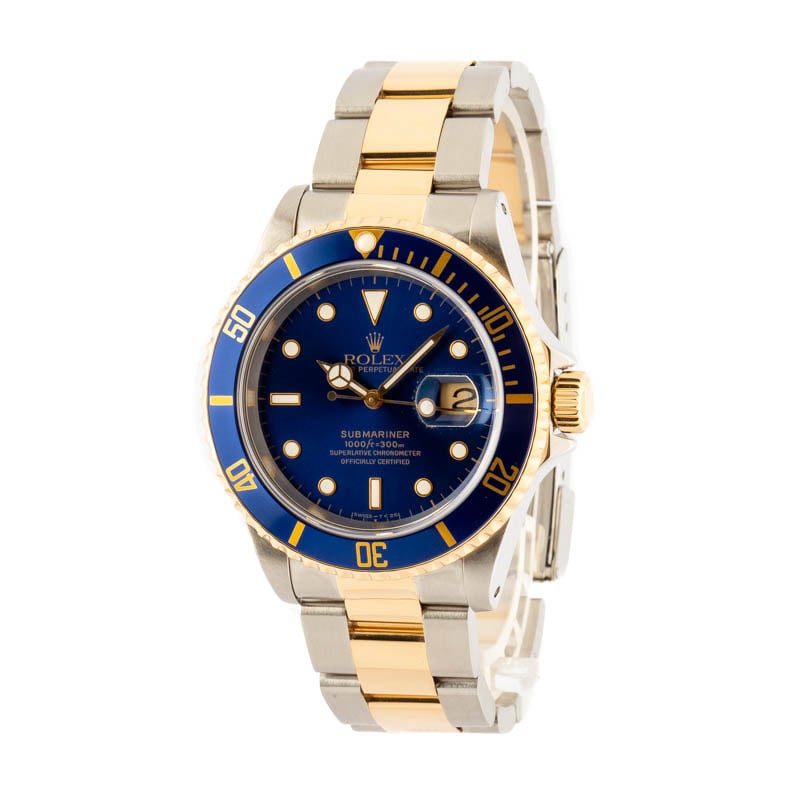 Rolex Submariner 16613 Two Tone Blue