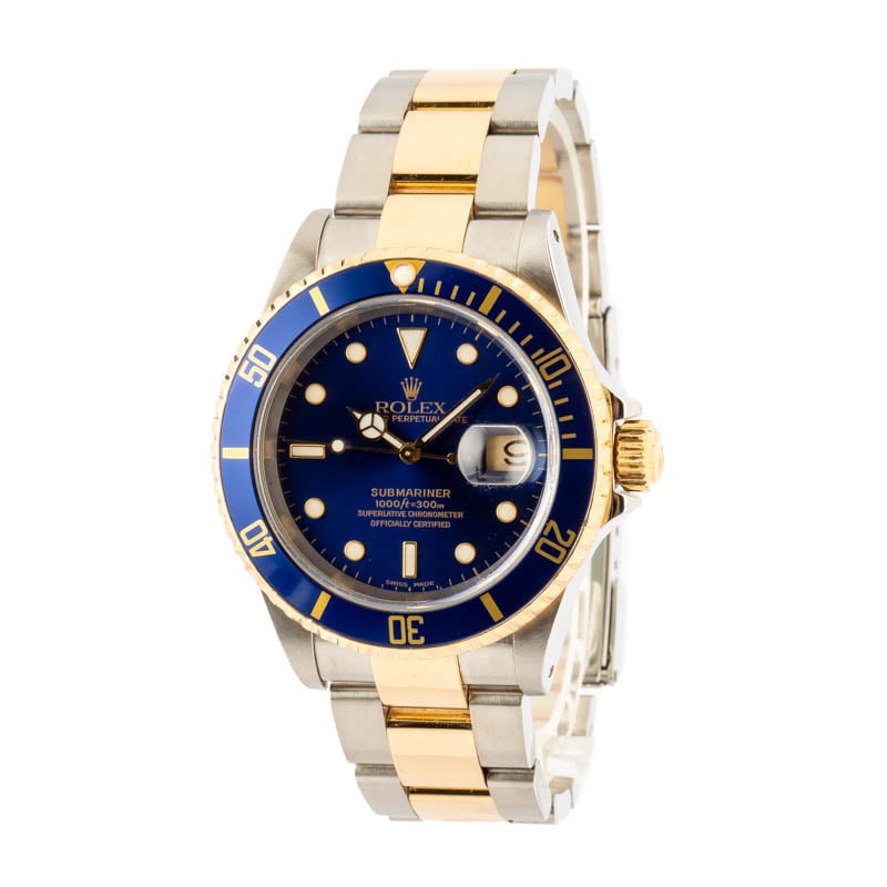 Men's Rolex Submariner 16613 Two Tone