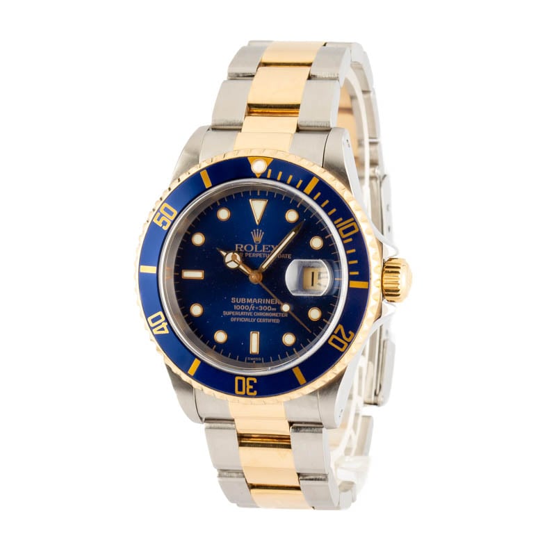 Men's Rolex Submariner 16613 Two Tone