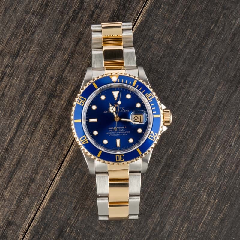 Rolex Submariner 16613 Two Tone Blue