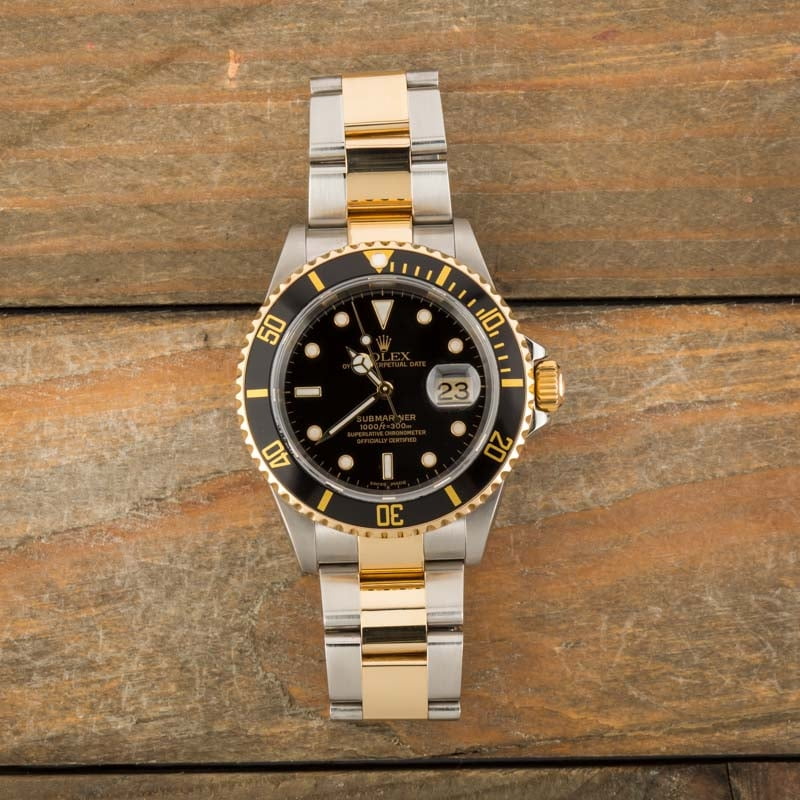 Rolex Submariner 16613T Black Two-Tone