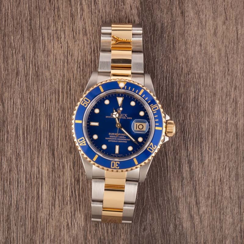 Rolex Submariner 16613 Blue Luminous Dial