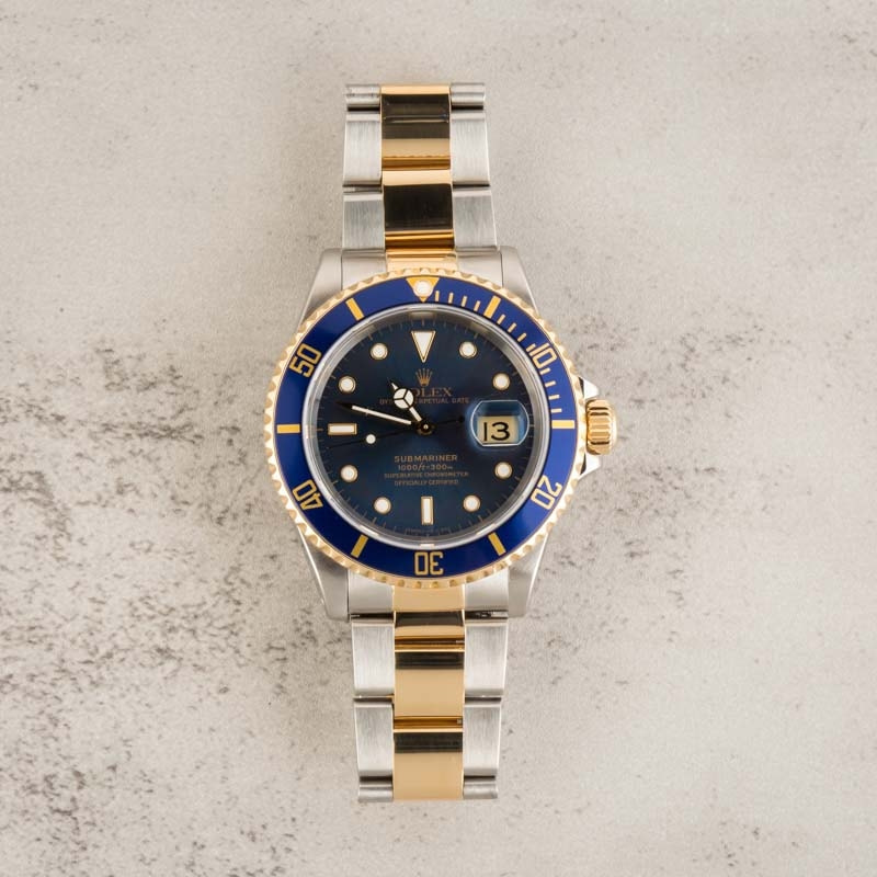 Rolex Submariner 16613 Blue Dial