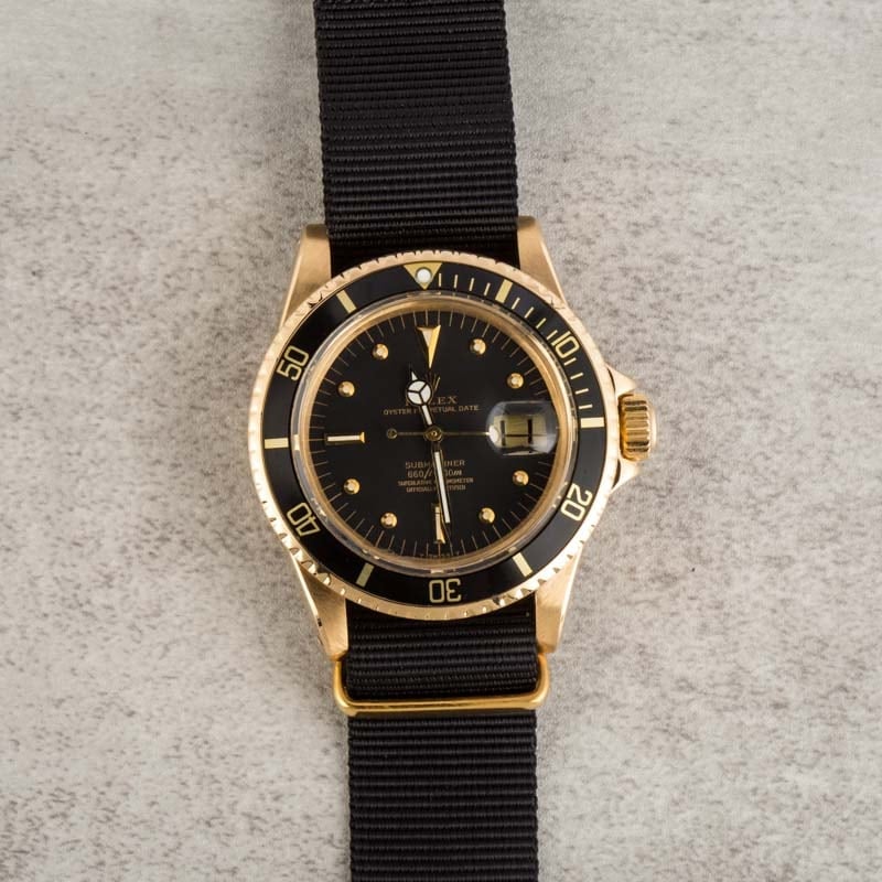 Vintage Rolex Submariner 1680 Gold