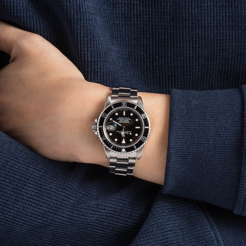 Rolex Submariner Ref 16800 Black Dial