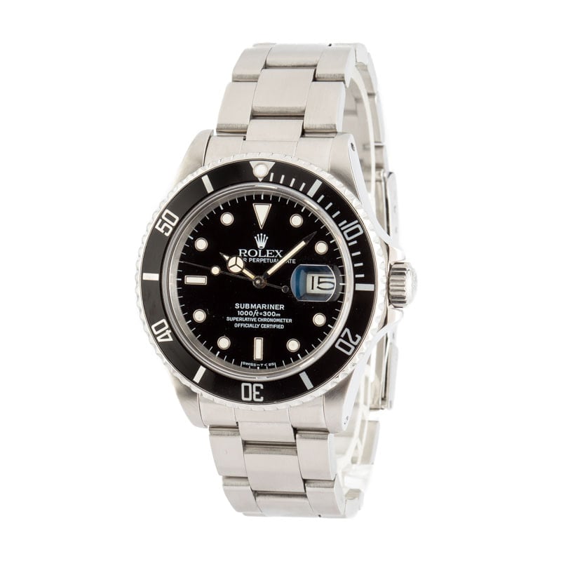 Rolex Submariner 16800 Black Dial