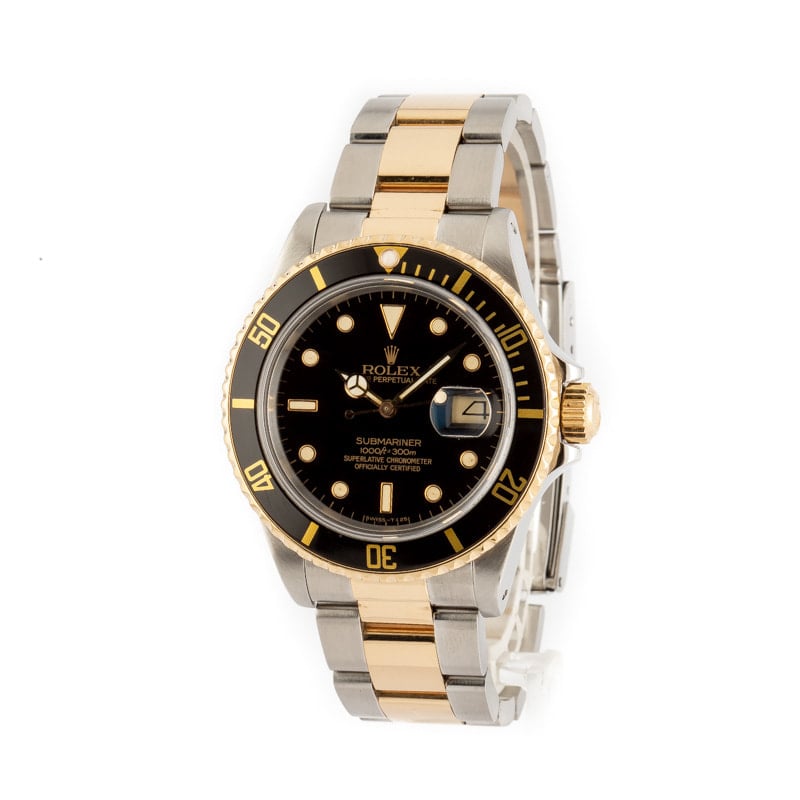 Pre-Owned Rolex 40MM Submariner 16803 Two-Tone