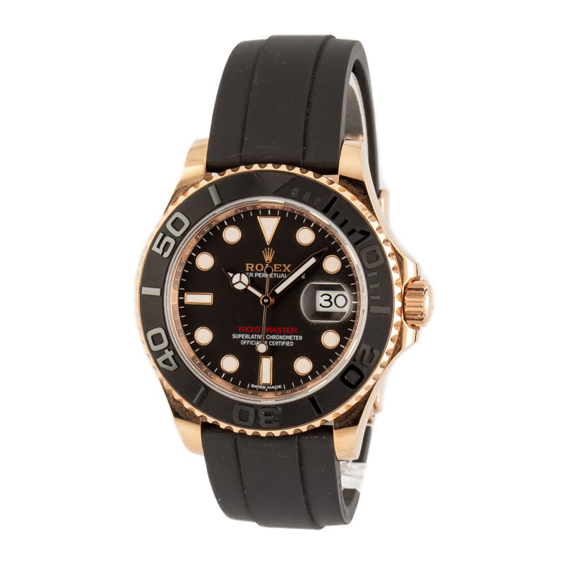 Review: Rolex 116655 Yachtmaster 40 Rose Gold Oysterflex Sports Watch