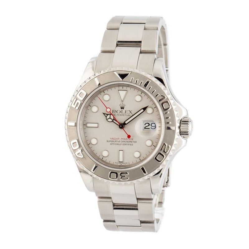 Pre-Owned Rolex Yacht-Master 16622 Platinum Bezel