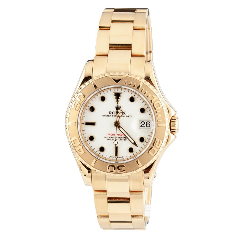 Rolex Yachtmaster 168628 18k Yellow Gold