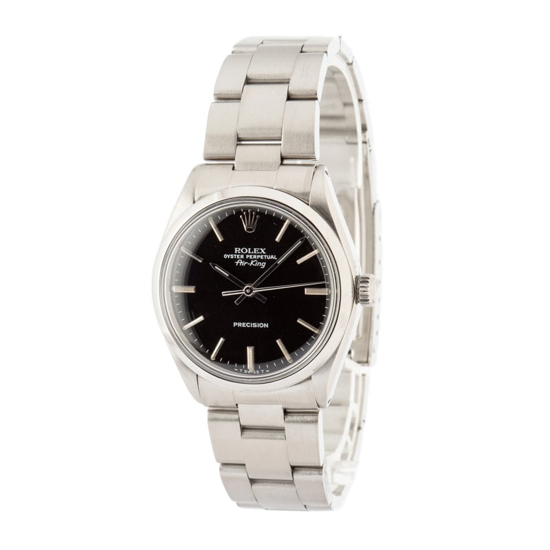 Used Rolex Air-King 5500 Black Dial