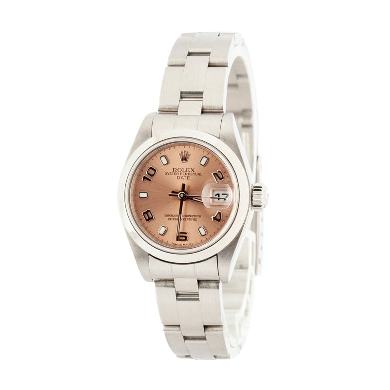 Pre-Owned Rolex Ladies Date 79160 Salmon Dial