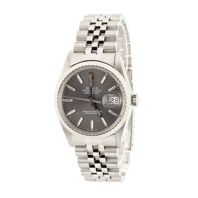 Rolex Datejust 16030 Slate Dial