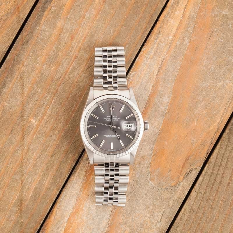 Rolex Datejust 16030 Slate Dial