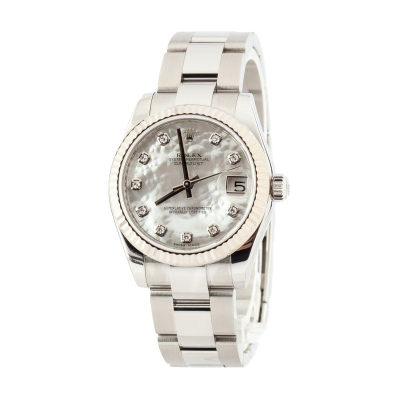 Lady Rolex Datejust 178274 Mother of Pearl Diamond Dial