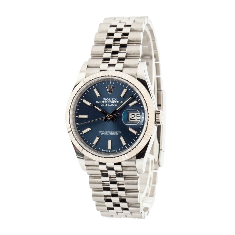 Rolex Datejust ref 126234 Blue Dial