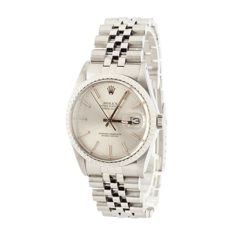 Pre-Owned Rolex Datejust 16030 Silver Dial