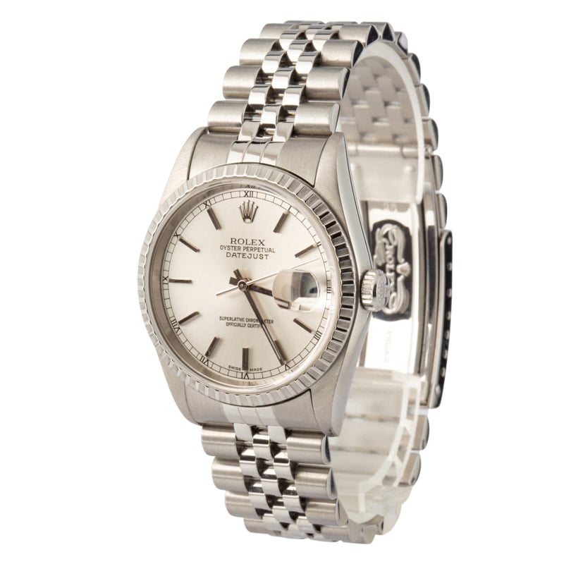 Rolex Datejust 16220 Silver Dial