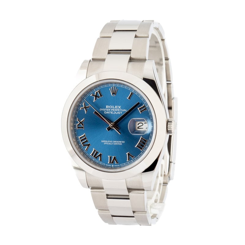 Pre-Owned 41MM Rolex Datejust 126300 Blue Dial