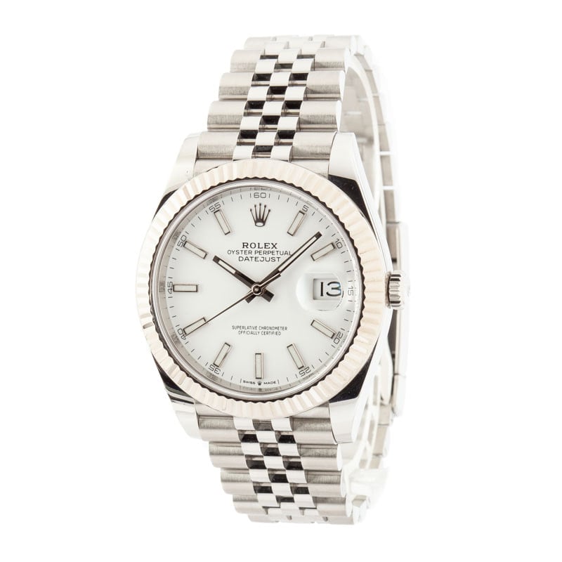 Rolex Datejust 41 Ref 126334 White Dial Stainless Steel