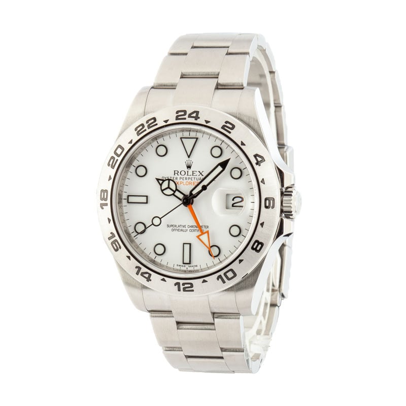 Rolex Explorer II Ref 216570 White Dial