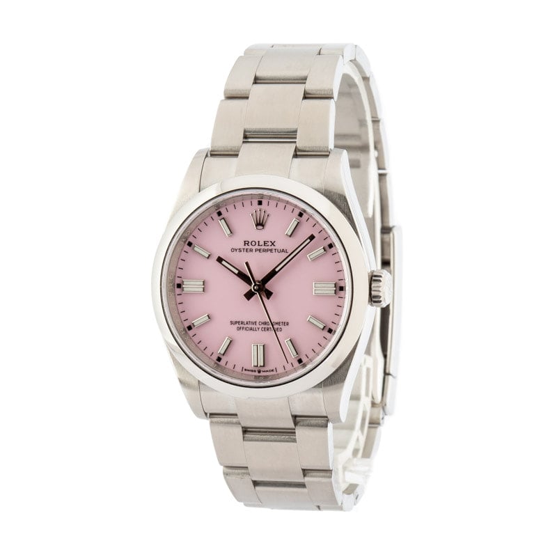 Pre-Owned Rolex Oyster Perpetual 126000 Pink Dial