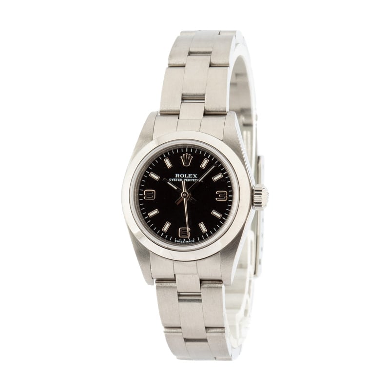 Rolex Oyster Perpetual 76080 Black Dial