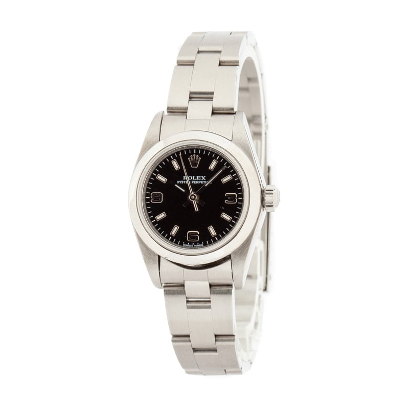 Ladies Rolex Oyster Perpetual 76080 Stainless Steel