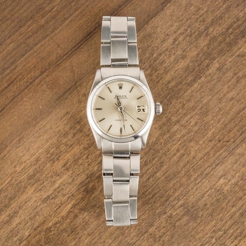 Rolex OysterDate 6466 Silver Dial