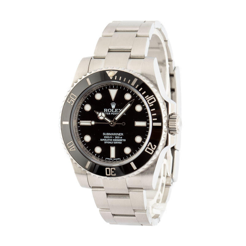 Used Rolex Submariner 114060 No Date Dial