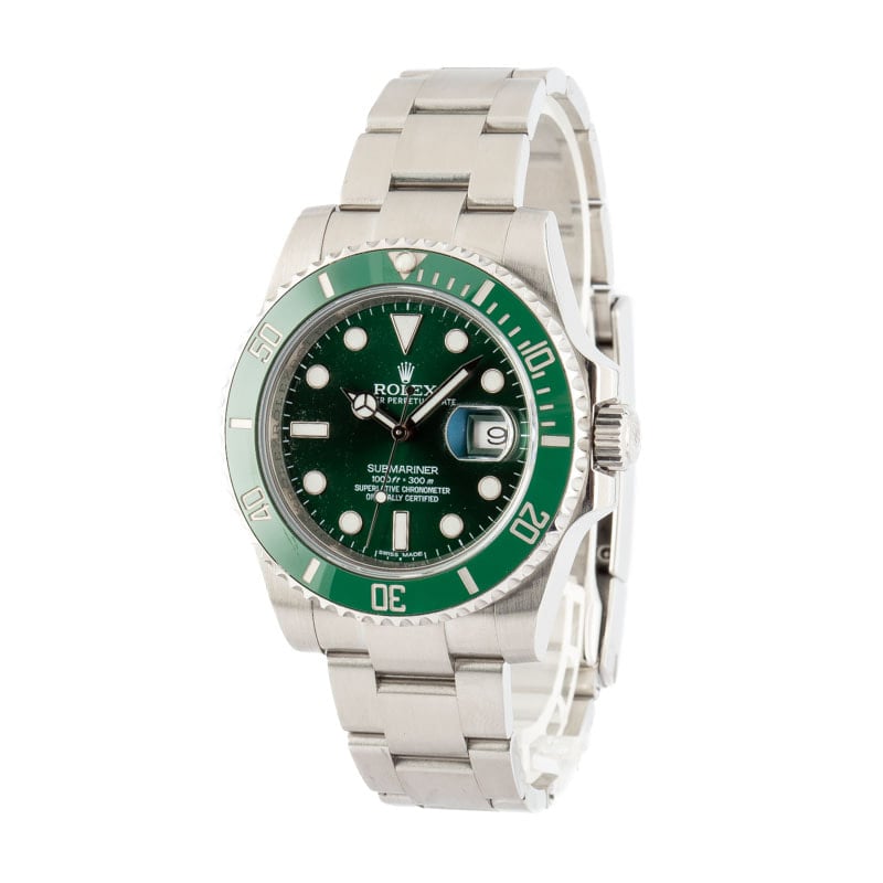 Pre-Owned Rolex Submariner 116610LV Green Hulk