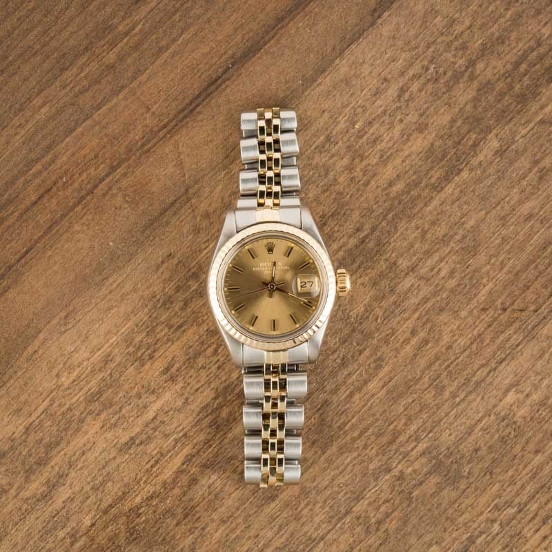 Used Rolex Date 6917 Ladies Champagne Dial