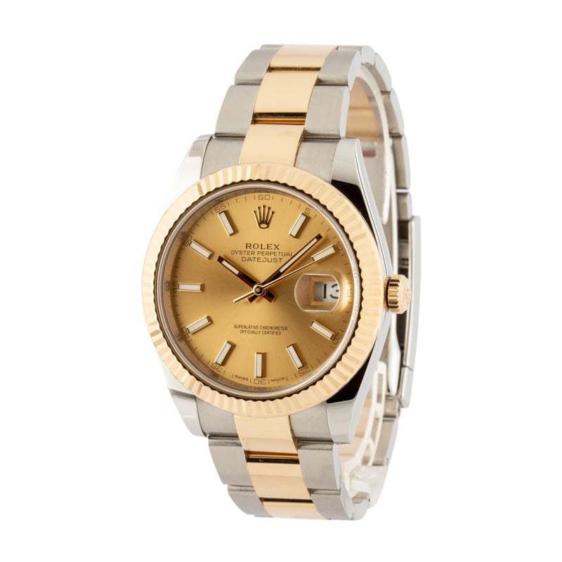 Used Rolex Datejust 126333 Champagne Index Dial